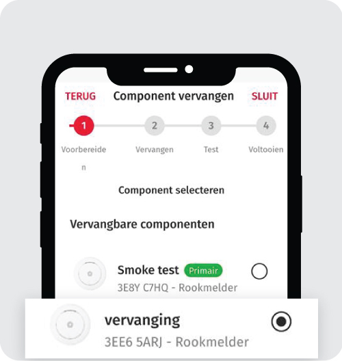 Stap 3 rookmelder vervangen