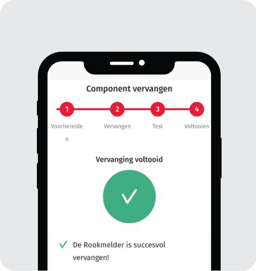 Stap 9 rookmelder vervangen